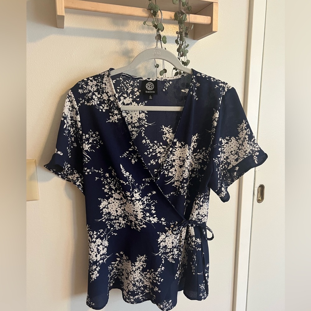 Flutter Sleeve Wrap Top